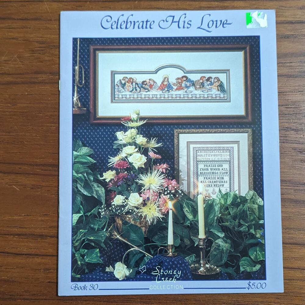 Celebrate His Love Cross Stitch Pattern Book 1987